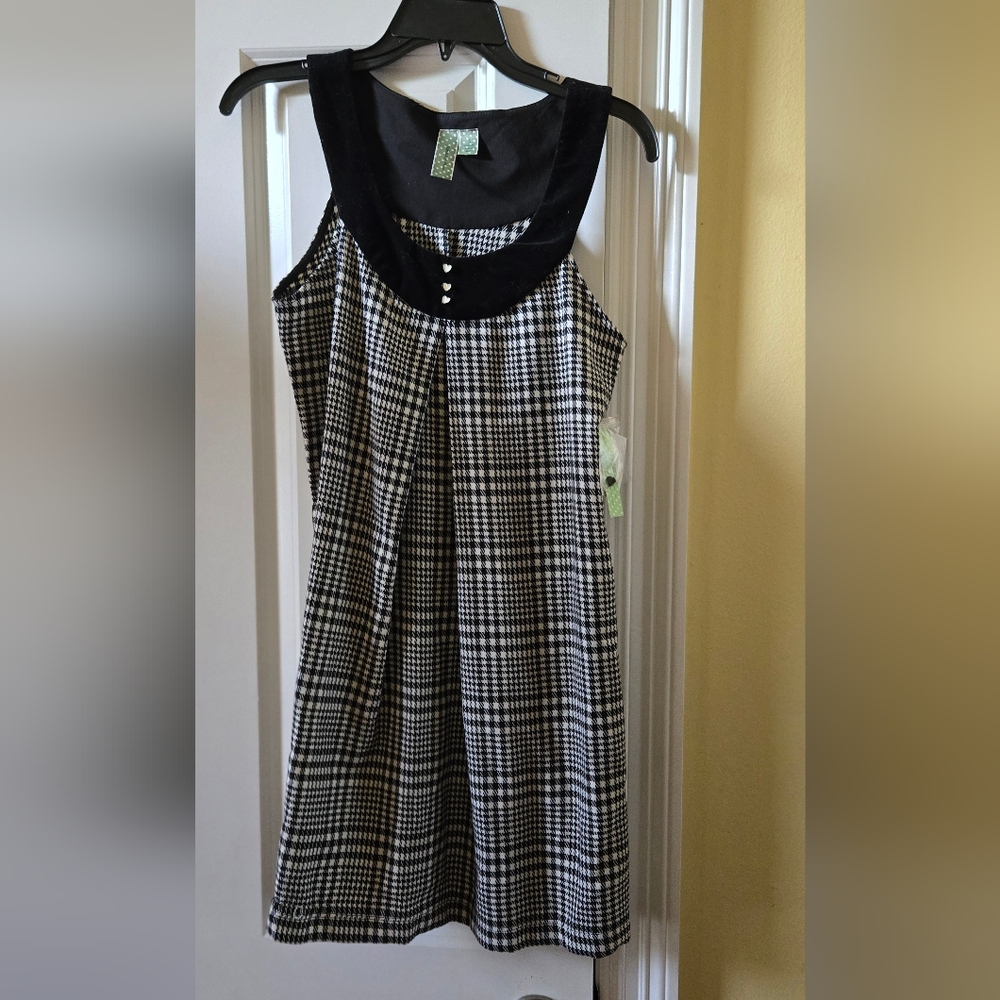 Johnny Martin Black and White Party  Mini Dress Vintage Y2k